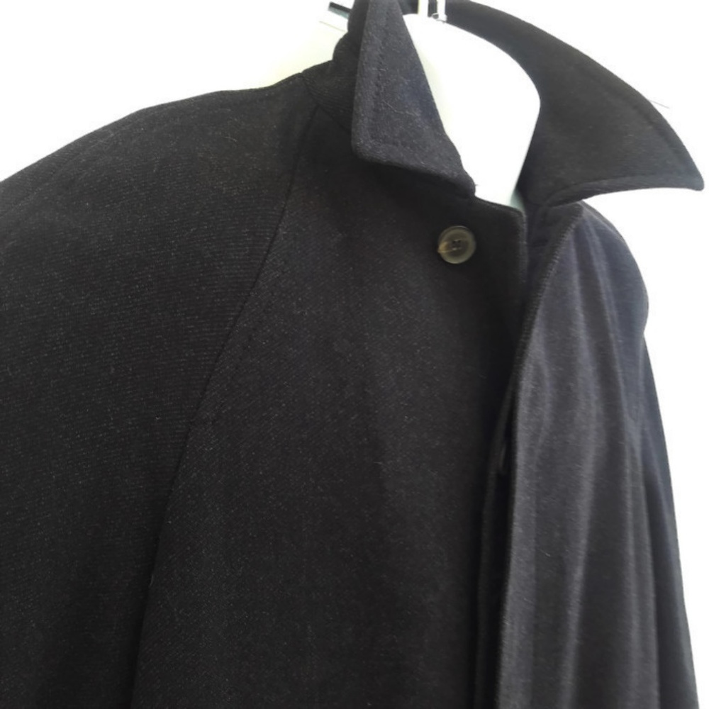 dup Hugo Boss Black Wool Blend Over Coat Trench Long 40R - Picture 4 of 8